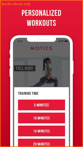 Fitness Workouts at Home - Motics screenshot