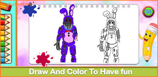 Five coloring nightmare screenshot