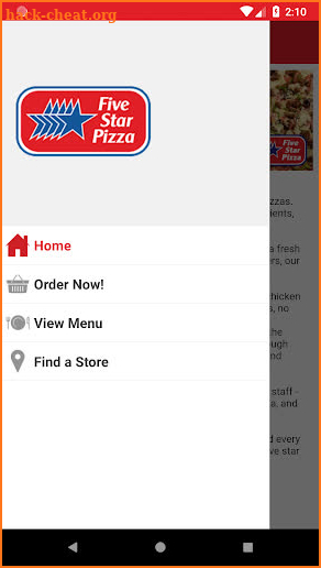 Five Star Pizza, Florida screenshot