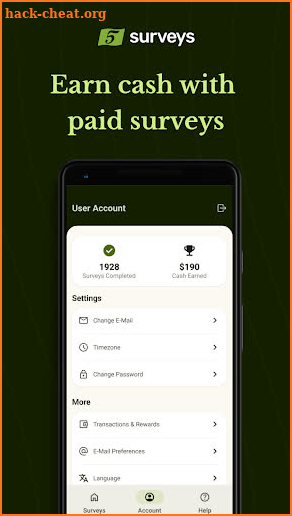 Five Surveys screenshot