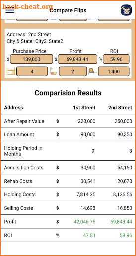 Fix & Flip Calculator - Real Estate screenshot