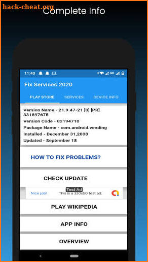 Fix Play - Service 2021(Update Info & Repair) screenshot