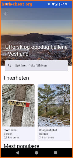 Fjelltoppjakten screenshot