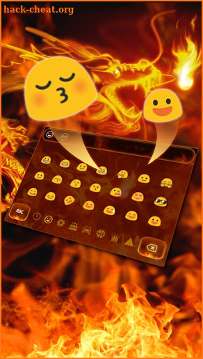 Flame Dragon Keyboard Theme screenshot