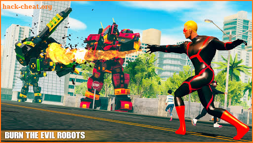 Flame Hero Fire Blaze Robot: Light Speed Hero screenshot