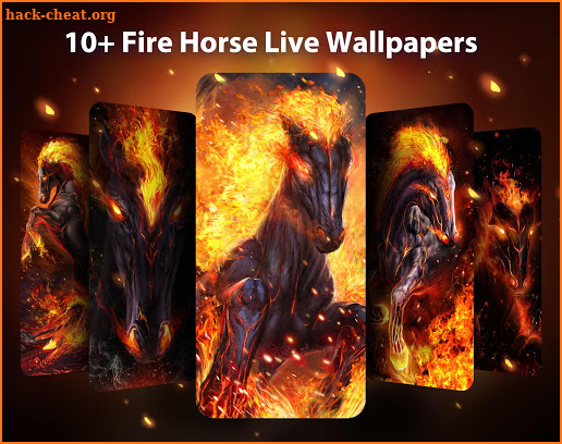 Flame Horse Live Wallpapers Themes screenshot