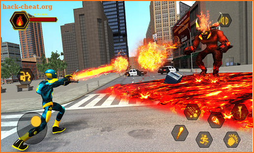 Flame Super Hero Battle: Mad City Fighter 3D screenshot