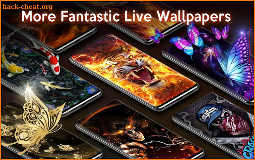 Flame Tiger Live Wallpaper screenshot