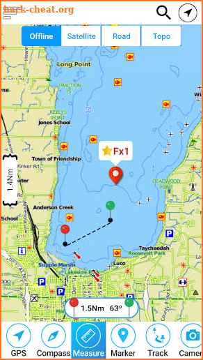 Flaming Gorge Reservoir  Offline GPS Charts screenshot