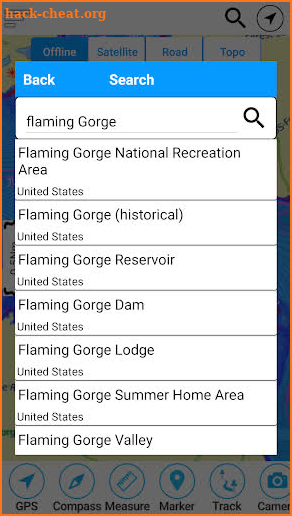 Flaming Gorge Reservoir  Offline GPS Charts screenshot