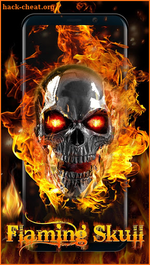 Flaming Skull Live Wallpaper for Free screenshot