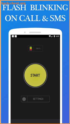 Flash Blinking Call SMS screenshot