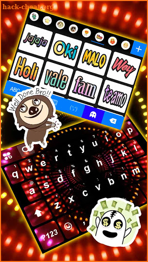 Flash Color Light Keyboard Background screenshot