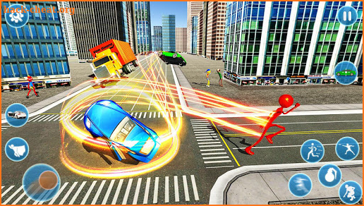 Flash Stickman Rope Hero – Speed Hero Crime City screenshot