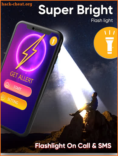 Flashlight on Call & SMS Flash Alerts Notification screenshot