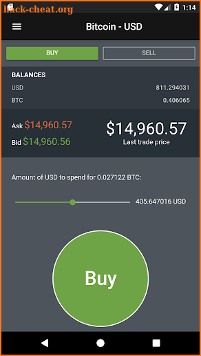 FlashTrade - Bitcoin, BCH, ETH, LTC on GDAX screenshot