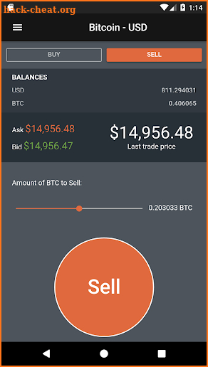 FlashTrade - Bitcoin, BCH, ETH, LTC on GDAX screenshot