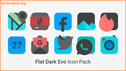 Flat Dark Evo - Icon Pack screenshot