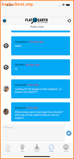 Flat Earth People Finder screenshot