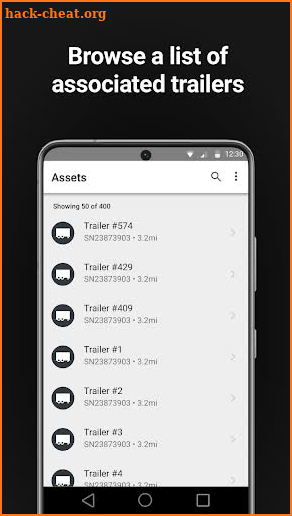 FleetLocate TrailerView screenshot