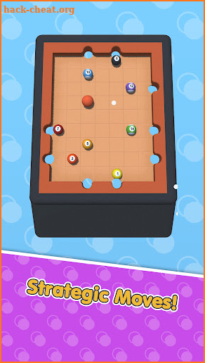 Flick Pool Puzzle screenshot