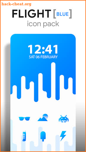 Flight Blue - Icon Pack screenshot