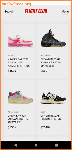 Flight Club: Sneakers. Here. screenshot