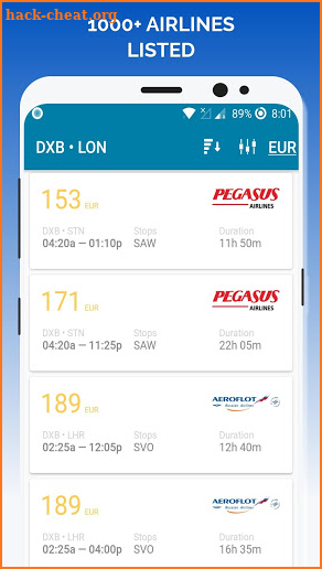 Flight deals - Cheap Airline Tickets screenshot