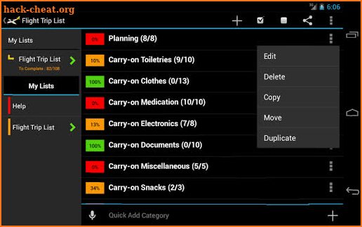 Flight Trip Planner screenshot