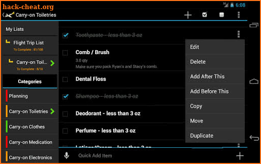 Flight Trip Planner screenshot