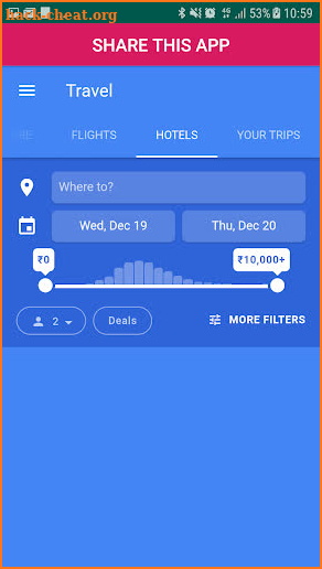 Flights on Google screenshot