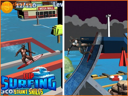 Flip Surfing Stunt Simulator 2018 - Diving Games screenshot