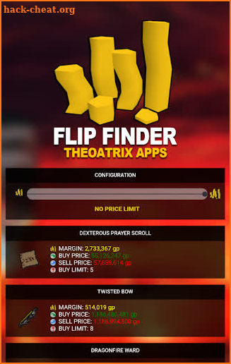 Flipping Finder for OSRS screenshot