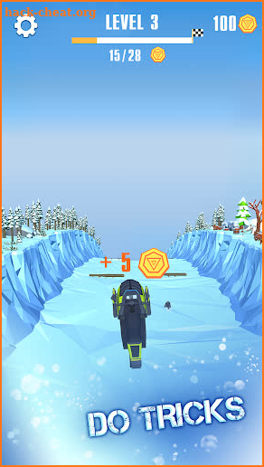 Flippy Snowmobile Race screenshot