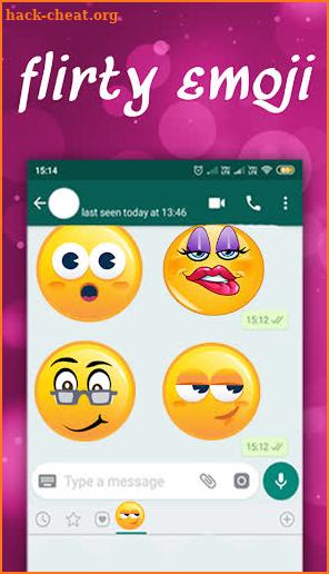 flirty emoji screenshot