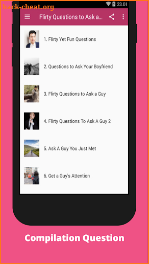 Flirty Questions to Ask a Guy screenshot