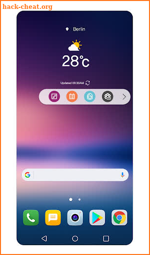 Floating Bar LG V30 screenshot