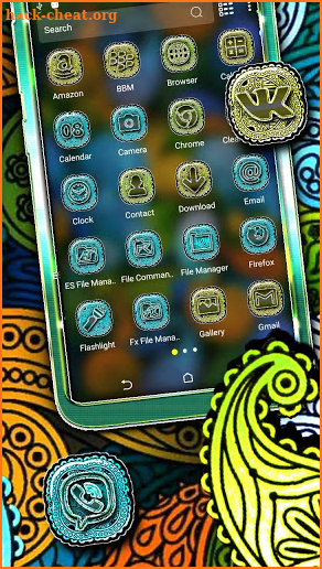 Floral Design Launcher Theme screenshot