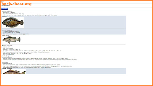 Florida Fishing Regulations screenshot