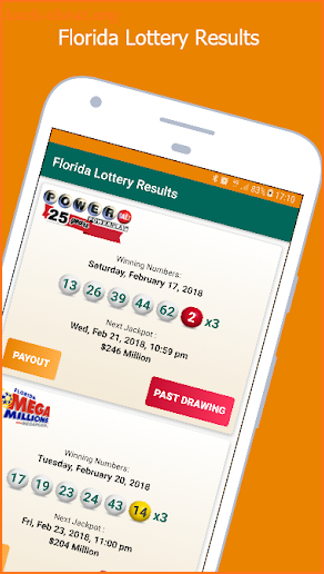 Florida Lottery Results screenshot