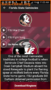 Florida State Ringtones - FSU screenshot