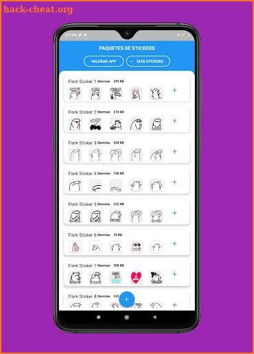 FLORK sticker for whatsapp screenshot