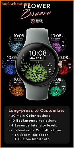 Flower Breeze - watch face screenshot