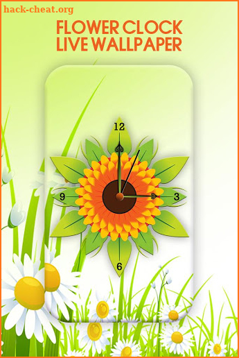 Flower Clock Live Wallpaper screenshot