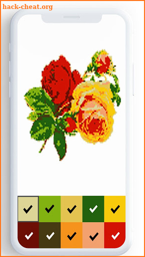 Flower Color By Number, flower coloring pages screenshot