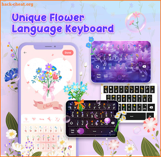 Flower Language Keyboard screenshot