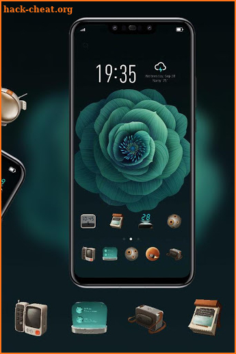 Flower Mi A2 Classic Black Theme screenshot