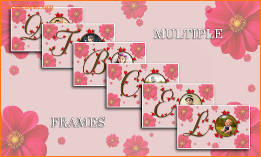 Flower Text Photo Frames screenshot