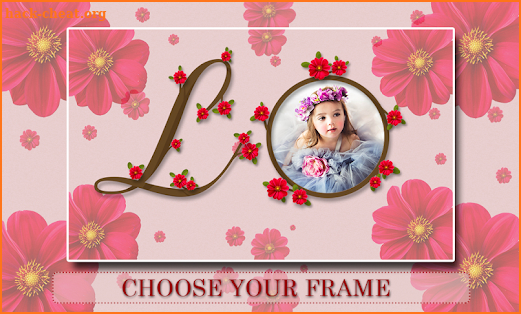 Flower Text Photo Frames screenshot