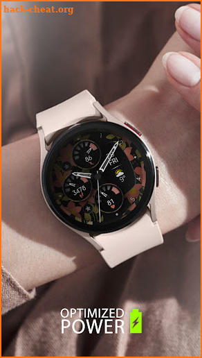 Flowers Analog Watch Face screenshot